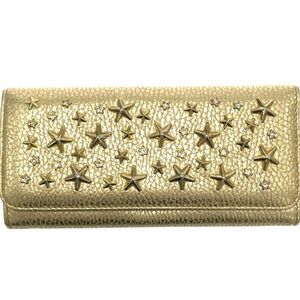 Jimmy Choo Star Studded Gold Leather